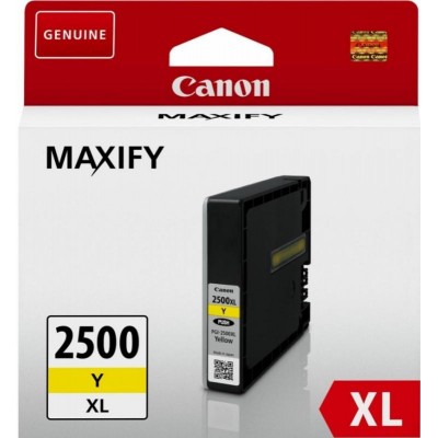 Cartus cerneala canon pgi2500xly yellow dual resistant high density capacitate