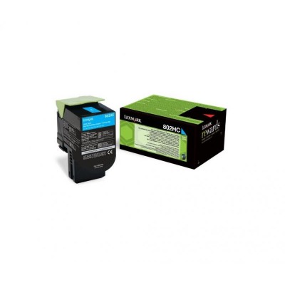 Toner lexmark 80c2hce cyan 3 k cx410de  cx410de with 3