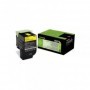 Toner lexmark 80c20y0 yellow 1 k cx310dn  cx310n  cx410de cx410de