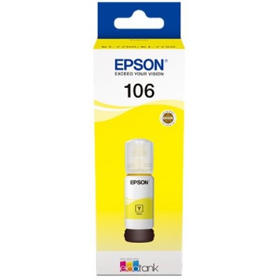 Cartus cerneala epson 106 ecotank  yellow capacitate 70ml pentru l7160