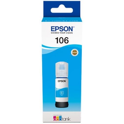 Cartus cerneala epson 106 ecotank  cyan capacitate 70ml pentru l7160