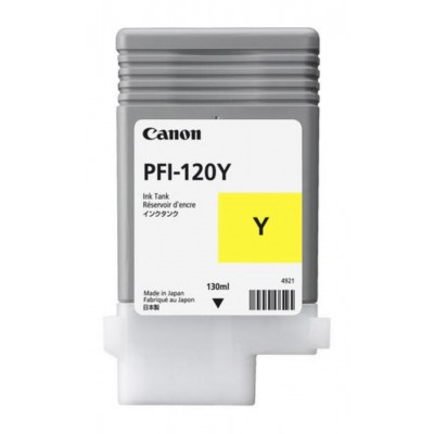 Cartus cerneala canon pfi-120y yellow capacitate 130ml pentru canon tm