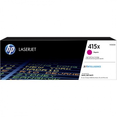 Toner hp 415x w2033x magenta 6k hp color laserjet pro