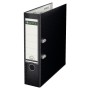 Biblioraft plastifiat PP Leitz 180, 80 mm, format A4, capacitate 600 coli, negru