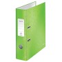 Biblioraft Leitz 180 WOW, carton laminat PP, 80 mm, format A4, capacitate 600 coli, verde