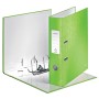 Biblioraft Leitz 180 WOW, carton laminat PP, 80 mm, format A4, capacitate 600 coli, verde