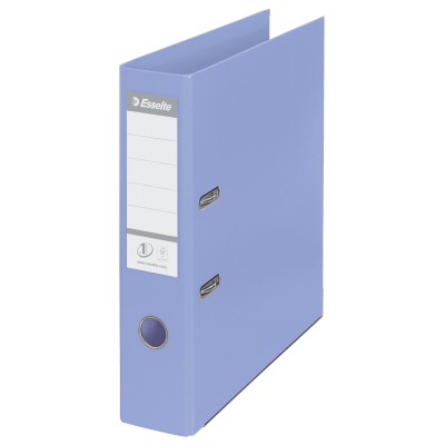 Biblioraft plastifiat PP Esselte No.1 Power, 75 mm, format A4, FSC, capacitate 500 coli, solea bleu