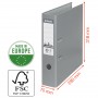 Biblioraft plastifiat PP Esselte No.1 Power, 75 mm, format A4, FSC, capacitate 500 coli, mov