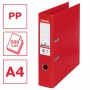 Biblioraft plastifiat PP Esselte No.1 Power, 75 mm, format A4, FSC, capacitate 500 coli, rosu