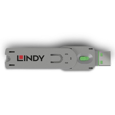 Lindy usb a port blocker(w/o key) green