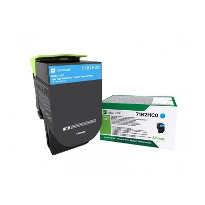 Lexmark 71b2hc0 cyan return prog. toner