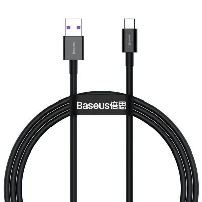 Cablu baseus type-c 66w 1m negru